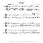 Artandscores | Sheet music for 2 Violins IV – Level of difficulty: Moderate