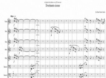 Partitura para banda sinfonica - Nivel de dificultad: Moderado