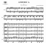 America - Leonard Bernstein | artandscores.com