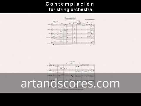 Artandscores | Contemplacion, partitura para Orquesta de cuerda