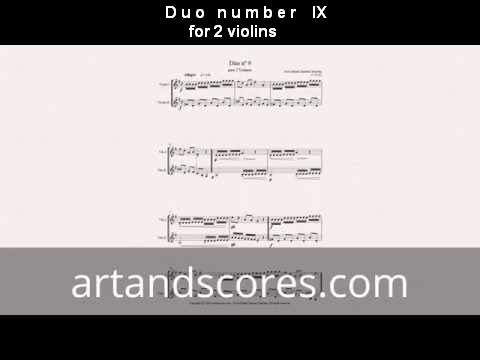 Artandscores | Duo número IX, para 2 violines
