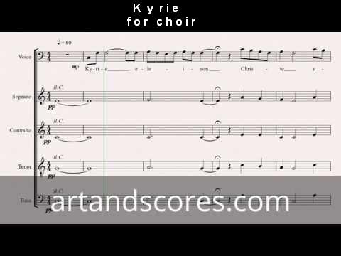 Artandscores | Kyrie, partitura para coro
