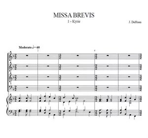 Kyrie from Missa Brebis - Jacob de Haan, for choir and concert band or organ
