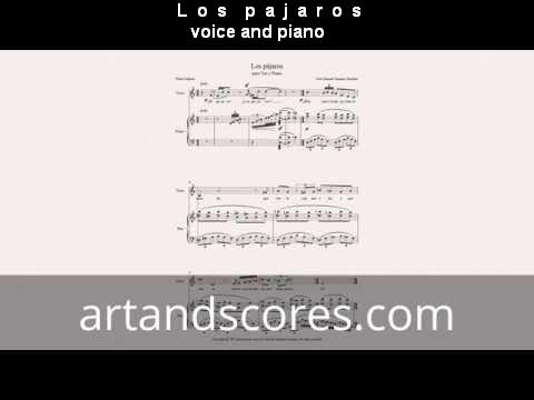 Artandscores | Los pájaros, partitura para voz y piano