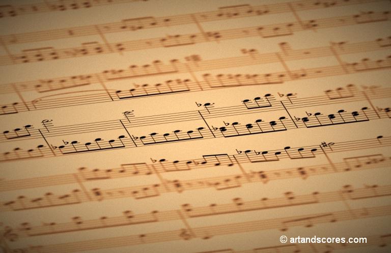 Sheet of music © artandscores.com