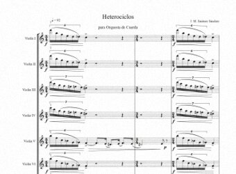 Partitura para Orquesta de cuerda II - Nivel de dificultad: Dificil