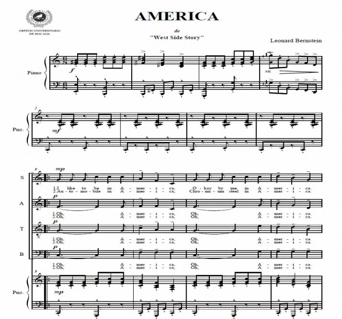 Artandscores | America - Leonard Bernstein