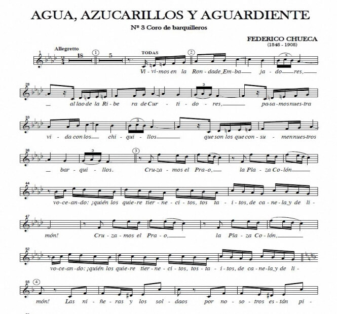 Artandscores | Coro de barquilleros - F. Chueca (Zarzuela)